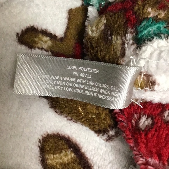 Simple Pleasures Cozy Fuzzy Fleece Gingerbread Fleece PJ Bottoms Medium - Picture 10 of 10